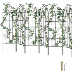 VEVOR 6er Set Rankhilfe Rankgitter Kletterhilfe Pflanzengitter Spalier 51x180cm