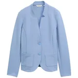 Damen Slim Fit Blazer mit Ottoman Struktur blau Uni Gr M