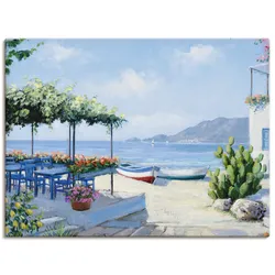 Wandbild ARTLAND "Toller Meeresblick", blau (farbe bild(er): blau), B:40cm H:30cm T:1,8cm, Canvas, Leinwand, Bilder, als Leinwandbild, Wandaufkleber in verschied. Größen