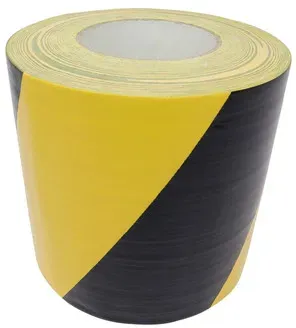 Panzertape 3997351 UV-  beständig mit 80 Mesh- Gewebe, Schwarz-Gelb 50 m x 100 mm
