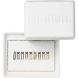 Butterdose (klein) aus Porzellan " Alles in Buddha " von räder design Hingucker dekorativ lustig Geschenk (halber Butter Block)