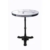 SIT Tisch, HxT: 71 x 57 cm, Holz - weiss | silberfarben | schwarz