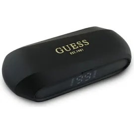 GUESS Elongated Metallic Printed Logo - TWS Bluetooth-Kopfhörer + Ladetasche (schwarz) - Schwarz