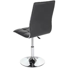 Mendler 2er-Set Esszimmerstuhl HWC-C41, Stuhl Küchenstuhl, höhenverstellbar drehbar, Kunstleder MVG-zertifiziert ~ grau
