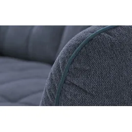 bobb Big Sofa Flachgewebe 3-Sitzer Blau