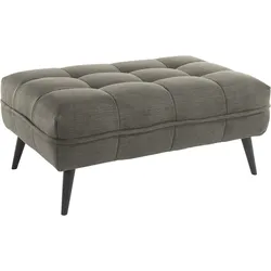 Hocker LEONIQUE "Ariana", grün (hunter), B:109cm, 100% Polyester, Hocker, Polsterhocker