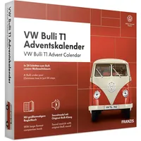 FRANZIS VW Bulli T1 Adventskalender 2020 | In 24 Schritten zum Bulli unterm Weihnachtsbaum | Das Kultauto im Maßstab 1:43| Ab 14 Jahren