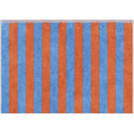 CAWÖ Bold Streifen Handtuch 50 x 100 cm blau/orange