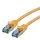 Roline Patchkabel Cat.6A S/FTP (PiMF), Component Level, LSOH, gelb, 0,3 m