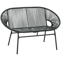 Outsunny Rattansessel 72 x 83 x 132 cm schwarz