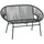 Outsunny Rattansessel 72 x 83 x 132 cm schwarz