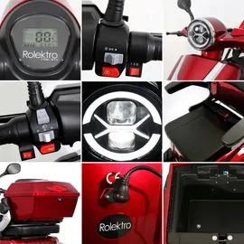 Rolektro E-Trike 25 V.2 1000 Watt 25 km/h rot