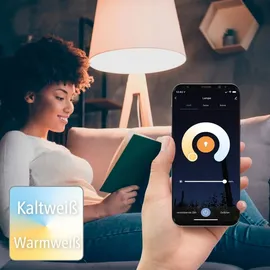 Hama LED Lampe Reflektor GU10 5,5W, RGBW, dimmbar, Refl., für Sprach-/App-Steuerung (00176598)