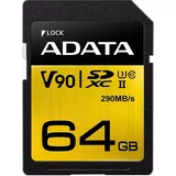 A-Data Premier ONE SDXC UHS-II U3 Class 10 64 GB