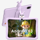 Tablet 10 Zoll, Tablet Kinder mit 7 GB RAM, 64 GB ROM (1 TB TF), kinder tablet ab 6 jahre, WiFi-6, BT5.0, OTG, Vorinstallierte Kinder Apps - Schwarz