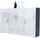 Vladon Highboard 166,5 x 106,5 x 35 cm Anthrazit matt / Weiß Hochglanz