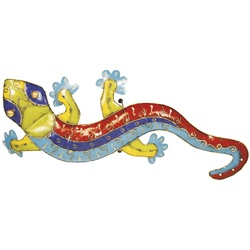 Guru-Shop Wandleuchte Gecko Metall