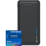 Xlayer Powerbank Micro 20000 mAh schwarz