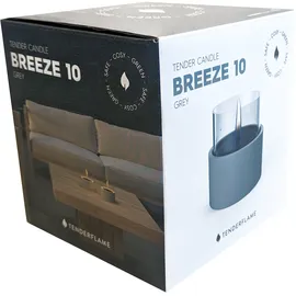 Kleining Tischfeuer Breeze 10 Keramik 13 x 12 x 12 cm Grau