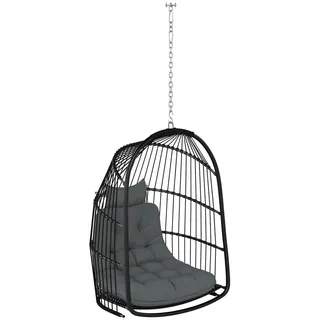oval Dunkelgrau 1-Sitzer ohne Gestell