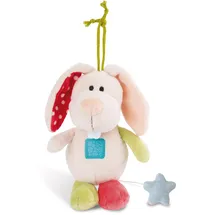 NICI 36117 - My First NICI, Spieluhr Hase Till, Einschlafhilfe, 18 cm, spielt Schuberts Wiegenlied