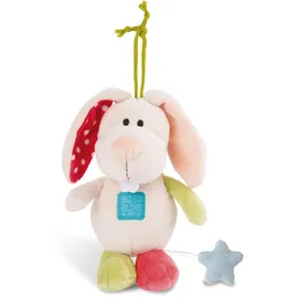 NICI 36117 - My First NICI, Spieluhr Hase Till, Einschlafhilfe, 18 cm, spielt Schuberts Wiegenlied