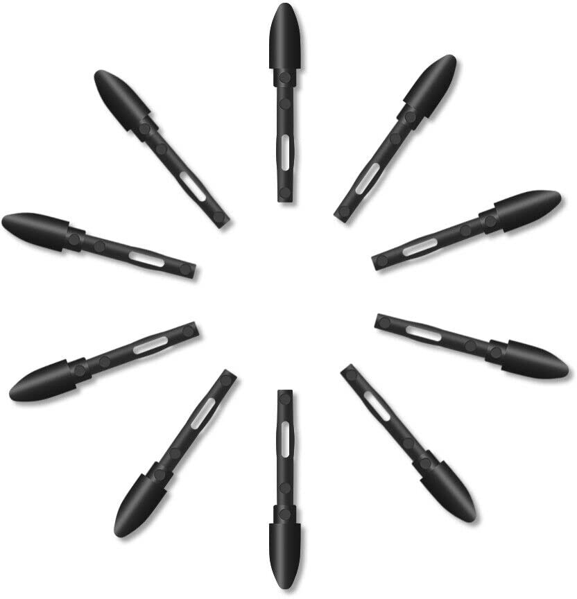 10 Stylus Stiftspitzen, Stylus Pen Ersatzspitzen kompatibel für HUION Q620M HS611 Kamvas Pro 16/12/13 Kamvas 20 Stylus Stiftspitzen Touchscreen für Digital Pen PW500 PW507 S-Pen Tablet Bleistiftspitze