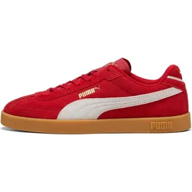 Puma Club Ii Era Suede Sneaker, Für alle Zeiten, Rot, Gold, Weiß, 42 - 42