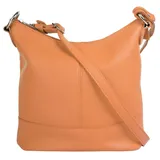 Cluty Umhängetasche echt Leder, Made in Italy, orange