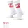 Nike Sportswear Dri-FIT Everyday Essential Crew-Socken White/University Red/University Red 34-38