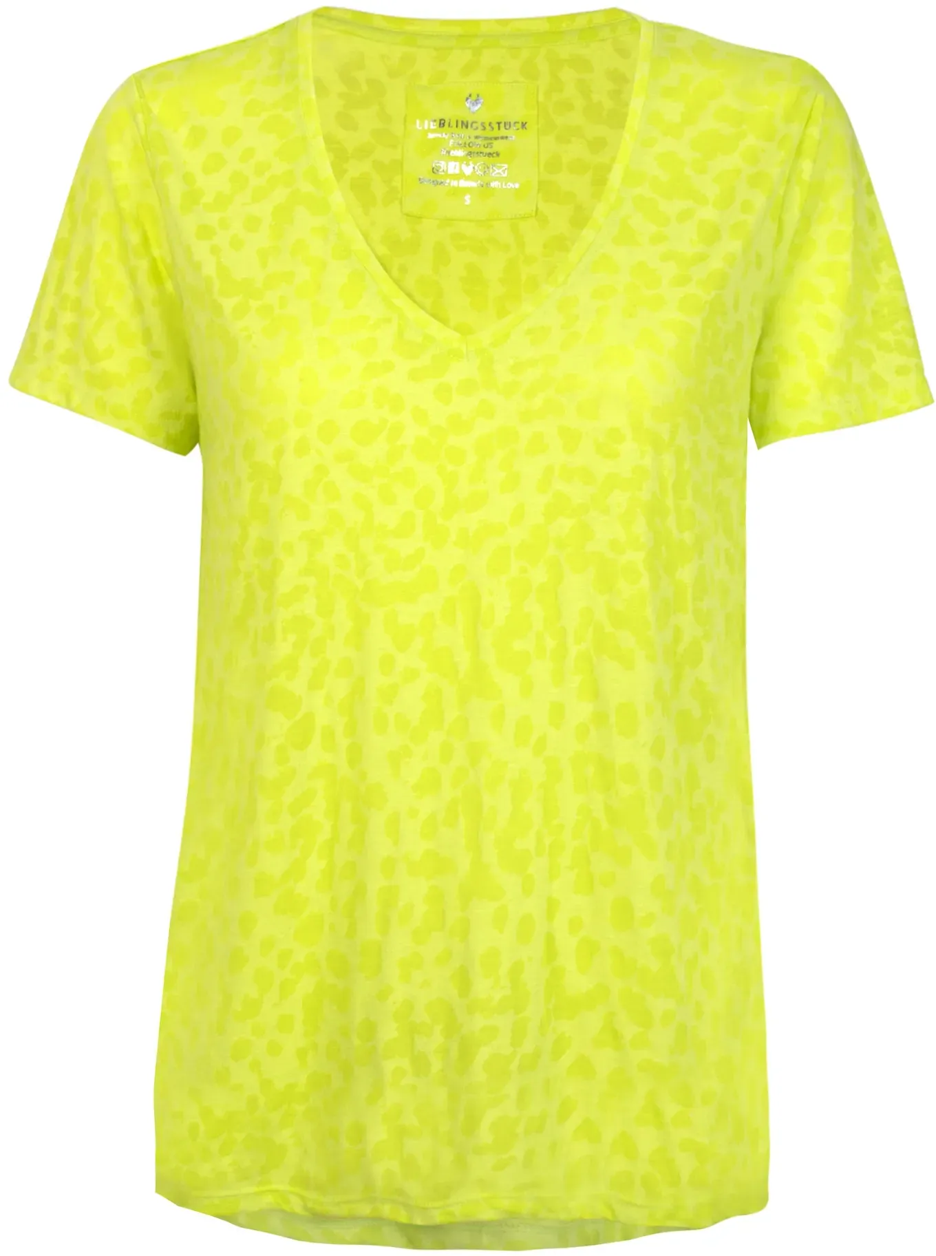 Lieblingsstück T-Shirt »MaliaL«, mit Animalprint, Gr. XXXL (46), limelight, , 31621543-XXXL