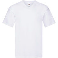 Fruit of the Loom ORIGINAL V-NECK T - leichtes Herren T-Shirt mit V-Ausschnitt, weiß, L