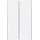 Forte Ozzula Garderobenschrank 120 x 42 x 190,5 cm Weiß matt
