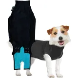 Trovet Suitical Recovery Suit Hund, XS, Schwarz