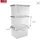SUNWARE Aufbewahrungsbox Comfort Line 40 x 30 x 26 cm 3-tlg. transparent