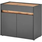 INOSIGN Kommode »GIRON/ CiTY, Schrank in Wotan Eiche, Sideboard im modernen Design«, in zwei Farben erhältlich, 2 Türen, 1 Schubkasten, 80 cm breit,