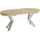WFL GROUP Runder Ausziehtisch 100 x 76 x 100 cm Craft Eiche braun
