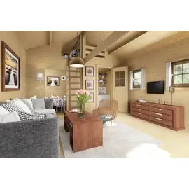 Weka Weekendhaus 155 4,30 x 5,60 m natur