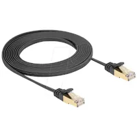 DeLock 80327 RJ45 Patchkabel CAT 6a S/FTP 3.00m Schwarz