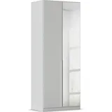 Rauch »Kleiderschrank Schrank Garderobe AGORDO mit Dekor- oder Hochglanzfront« in zwei Griff-Farben, Breiten 91-360 cm, durchdachte Innenausstattung, in 7 Breiten und 2 Höhen MADE IN GERMANY, grau