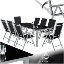 Tectake Pompeii Set 8-tlg. Silber
