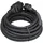 Perel - EC05R25 Gummi-Verlängerungskabel, 3G2.5 5 m Länge, Schwarz 176606