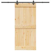 vidaXL Narvik rechts 95 x 210 cm Braun/Schwarz