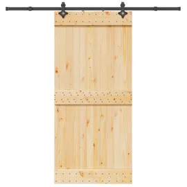 vidaXL Narvik rechts 95 x 210 cm Braun/Schwarz