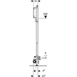 Geberit Duofix Dusch-Element 130 cm mit Wandablauf