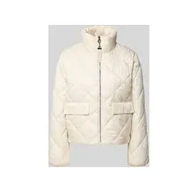 s.Oliver Regular Fit Steppjacke mit Stehkragen, Beige, 38