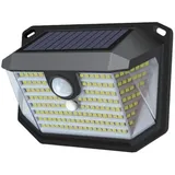 LUXULA Solarleuchte Kunststoff IP44 mit PIR-Lichtsensor 3 Lichtmodi schwarz