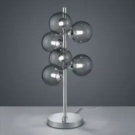 ETC Shop Tischlampe Rauchglas 6 St.