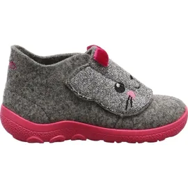 superfit Mädchen - Schuhe HAPPY Slipper, Modern, HELLGRAU/PINK 2500, 25