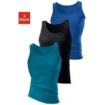 H.I.S. H.I.S Unterhemd in royalblau, schwarz, petrol), | Gr.: 6